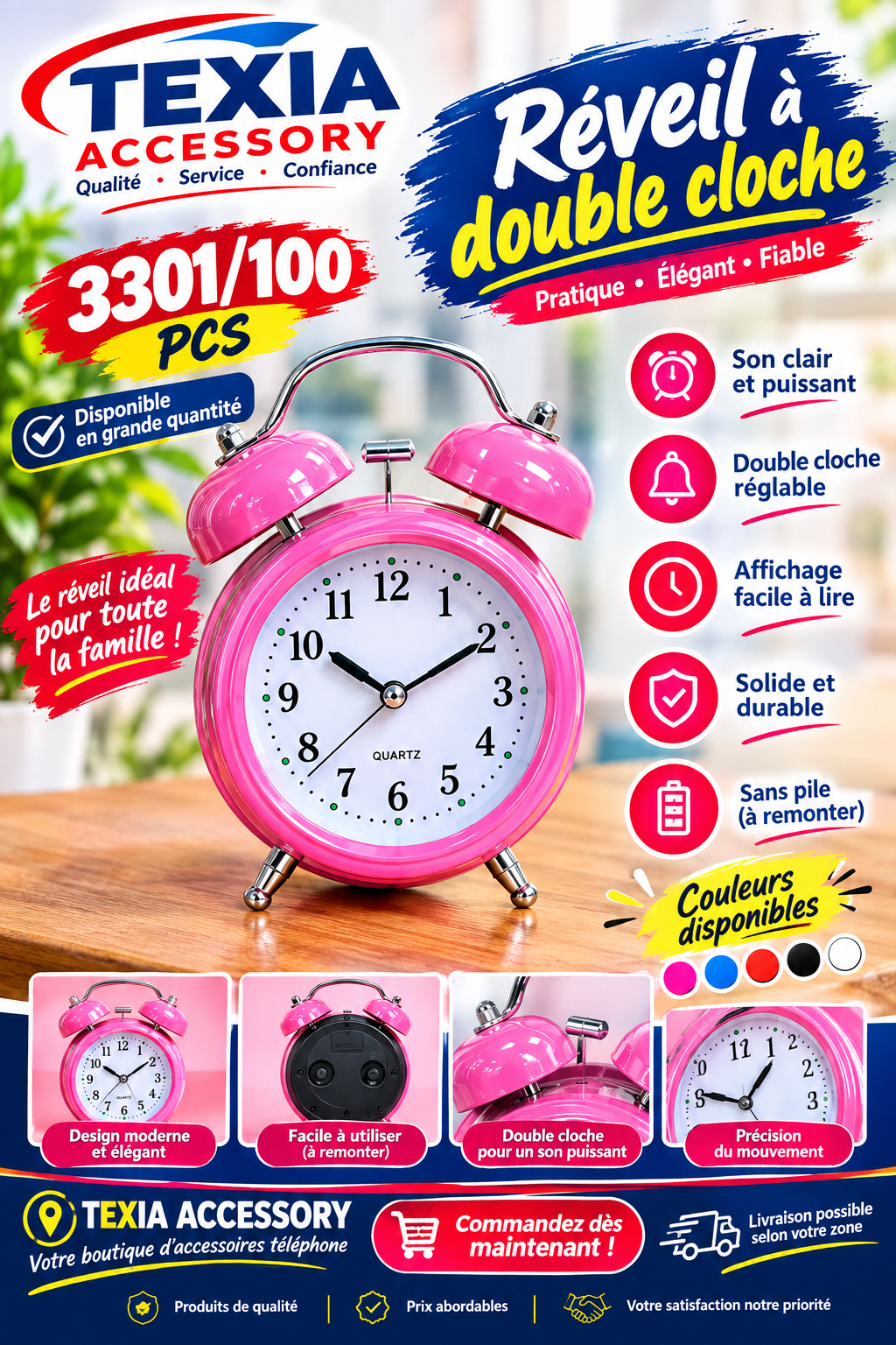 Montre horloge réveil